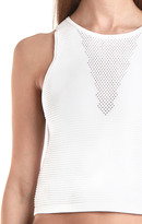 Thumbnail for your product : 3.1 Phillip Lim Cropped Tank w/ Mesh Inset