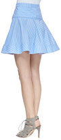 Thumbnail for your product : Milly Gorton Striped Flare Skirt
