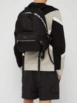 Thumbnail for your product : Neil Barrett Classic Logo Print Nylon Backpack - Mens - Black
