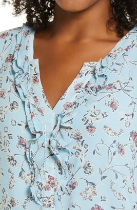 Gibson Floral Ruffle Top
