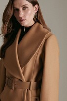 Thumbnail for your product : Karen Millen Italian Wool Shawl Collar Belted Coat
