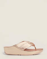 Thumbnail for your product : FitFlop Rose Gold Twiss Metallic Flip Flops