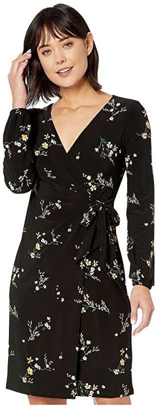 ralph lauren black floral dress