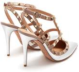 Thumbnail for your product : Valentino Rockstud Leather Pumps - Womens - Silver