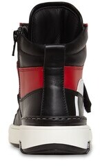 DSQUARED2 Icon print leather lace-up sneakers