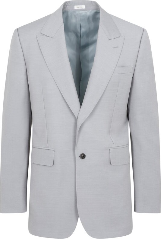 Alexander McQueen Single-Breasted Long-Sleeved Blazer