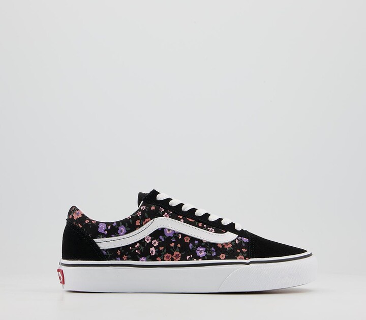 vans floral shoes