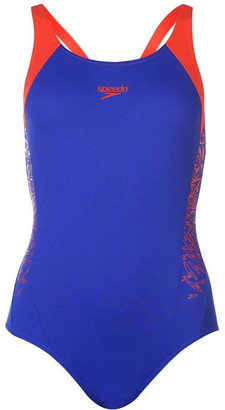 speedo marl racer swimsuit ladies