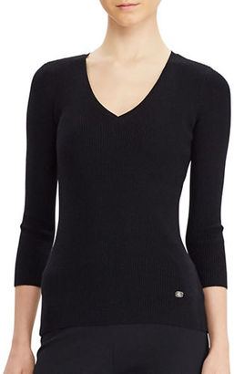Lauren Ralph Lauren Ribbed Cotton Sweater