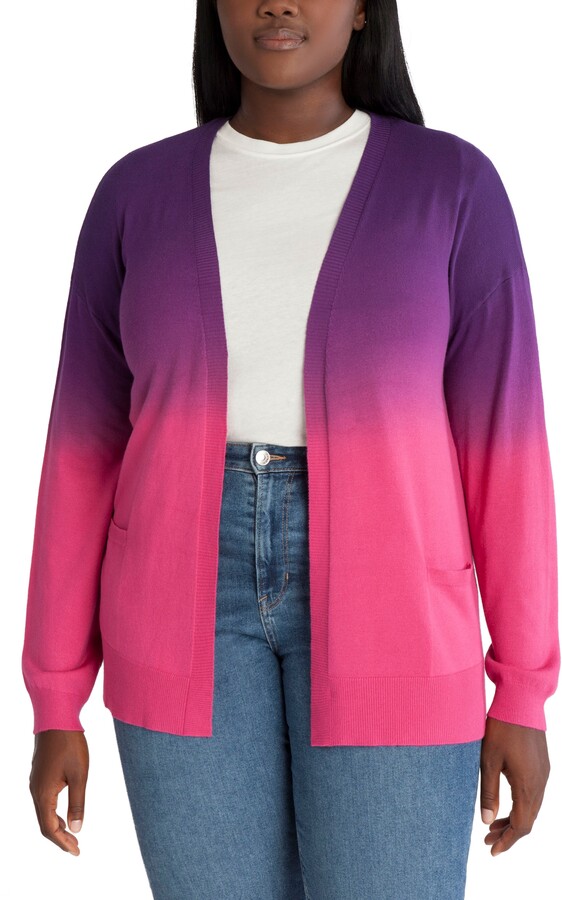 Women Plus Size Pink Cardigan | Shop the world's largest collection of  fashion | ShopStyle