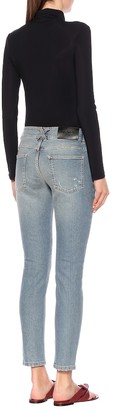 Givenchy Distressed high-rise skinny jeans