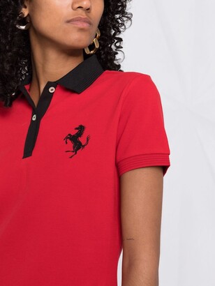 Ferrari Prancing Horse logo-print polo shirt