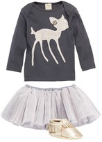 Thumbnail for your product : Oh Baby 'Pink Bambi' Long Sleeve Cotton Top (Baby Girls)