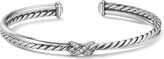 Thumbnail for your product : David Yurman sterling silver Petite X Center Station diamond bracelet