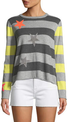 Lucky Star Lisa Todd Striped Cotton/Cashmere Sweater, Petite