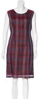 Thumbnail for your product : Dries Van Noten Silk Plaid Dress