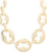 Thumbnail for your product : Prada Marbled-resin Chain Necklace - White