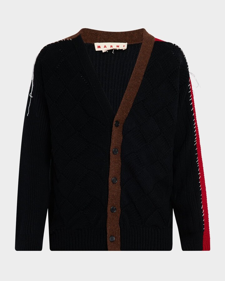 Marni Men's Wool Mix Knit Cardigan