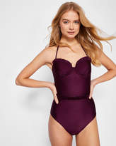 Thumbnail for your product : Ted Baker FRILDA Ruffle trim swimsuit