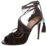 Thumbnail for your product : Aquazzura Colette 75 Leather Sandals Black Colette 75 Leather Sandals