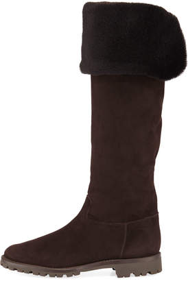 Gravati Fold-Down Fur Tall Boots