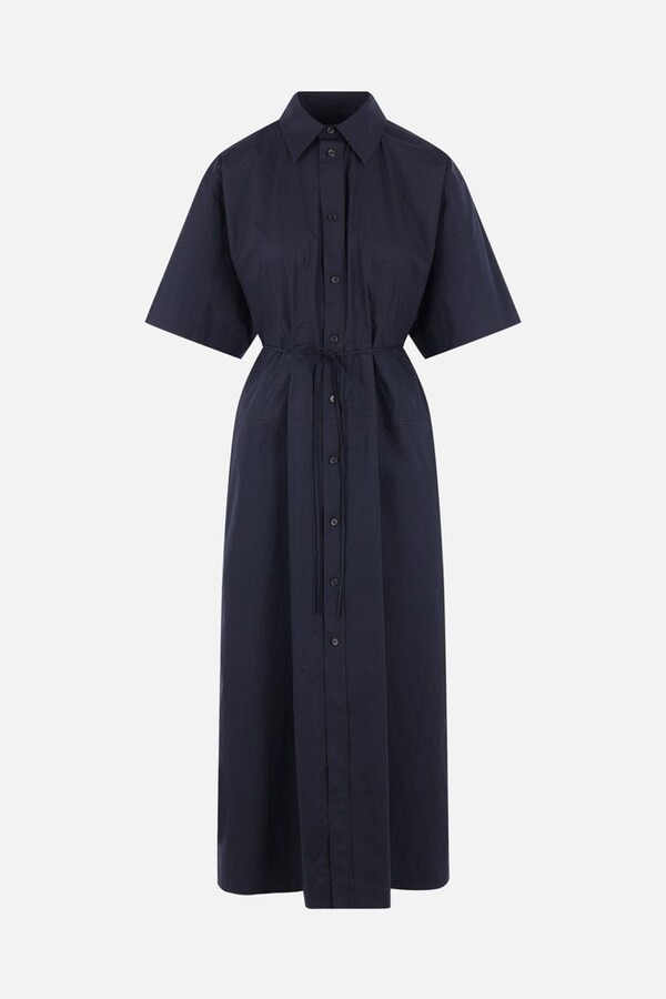 Plan C Belted Shirt Dress