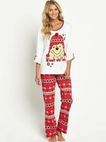 Thumbnail for your product : Winnie The Pooh Disney Turn Up Sleeve Pyjamas