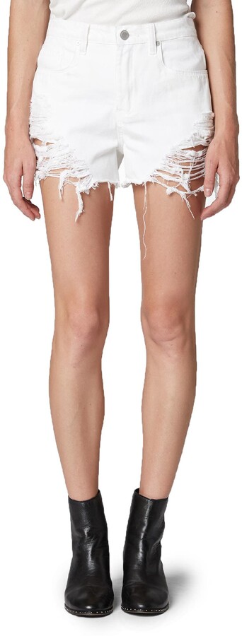 Ripped High Waisted Shorts Shop The World S Largest Collection Of Fashion Shopstyle