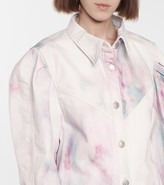 Thumbnail for your product : Marant Etoile Leona tie-dye denim jacket