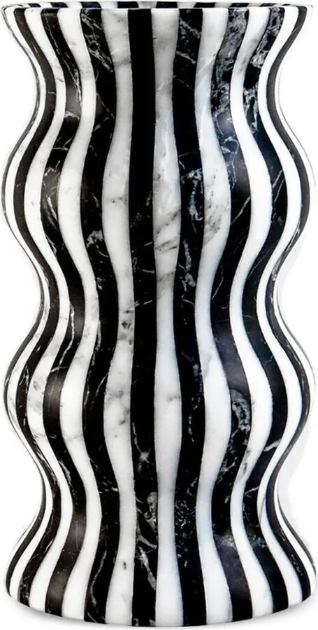 Editions Milano Versilla striped marble vase