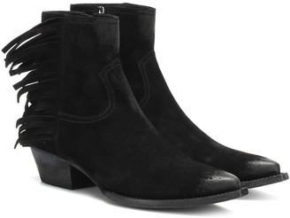 fringe ankle boots uk