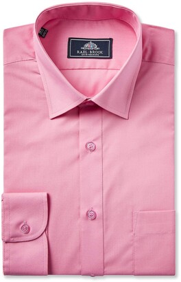Rael Brook Rael-Brook | Classic Fit Single Cuff Shirt | Men’s Long Sleeve Regular Fit Rose