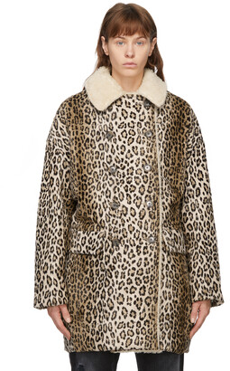 R 13 Tan Leopard Hunting Coat