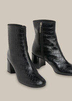 Thumbnail for your product : Elora Croc Block Heel Boot