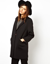 Thumbnail for your product : ASOS Cocoon Coat In Scuba