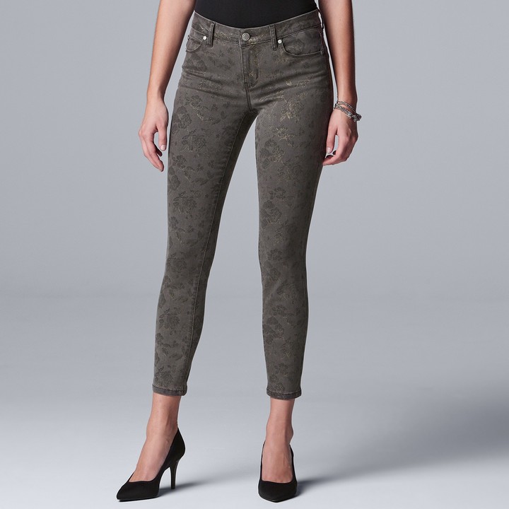 kohls vera wang skinny jeans