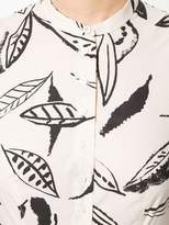 Thumbnail for your product : Aspesi leaf print shirt dress