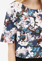 Thumbnail for your product : Forever 21 Watercolor Floral Scuba Knit Top