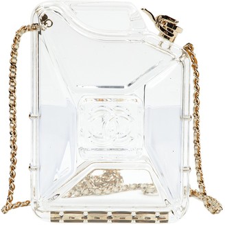chanel plastic clutch