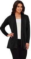 Thumbnail for your product : Susan Graver Liquid Knit Open Front Cardigan with Shirred Back