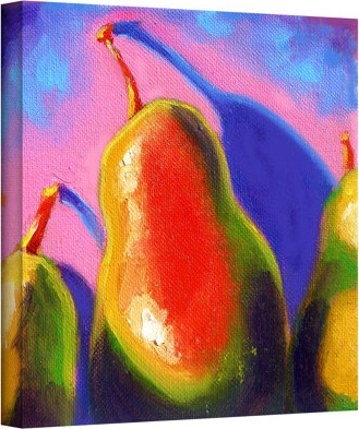 ArtWall 'Pearfect Shadow' by Susi Franco Painting Print on Canvas