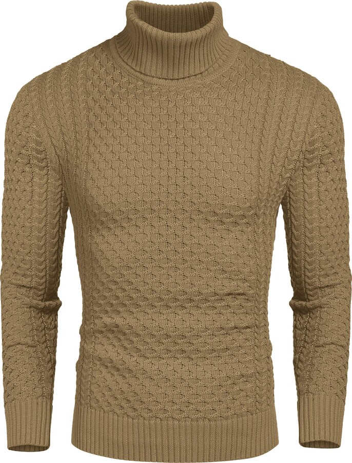 COOFANDY Herren Pullover 1/4 Zip - Strickpullover Langarm Basic