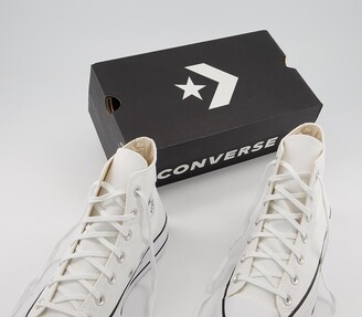 Converse Lift Hi Platform Trainers White Black White