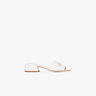 fendi logo twist mules