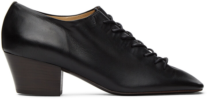 Lemaire Black Heeled Derbys - ShopStyle Shoes