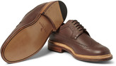 Thumbnail for your product : Grenson Sid Burnished-Leather Longwing Brogues