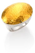Thumbnail for your product : Gurhan Curve 24K Yellow Gold & Sterling Silver Jordan Oval Dome Ring