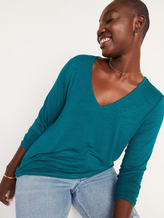 old navy luxe long sleeve top
