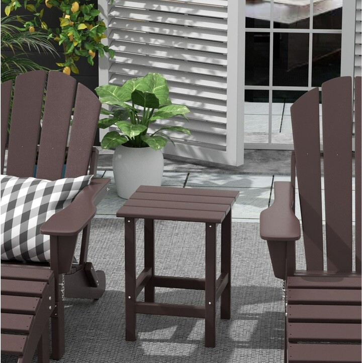 POLYTRENDS Laguna All Weather Poly Outdoor Side Table - Square - ShopStyle