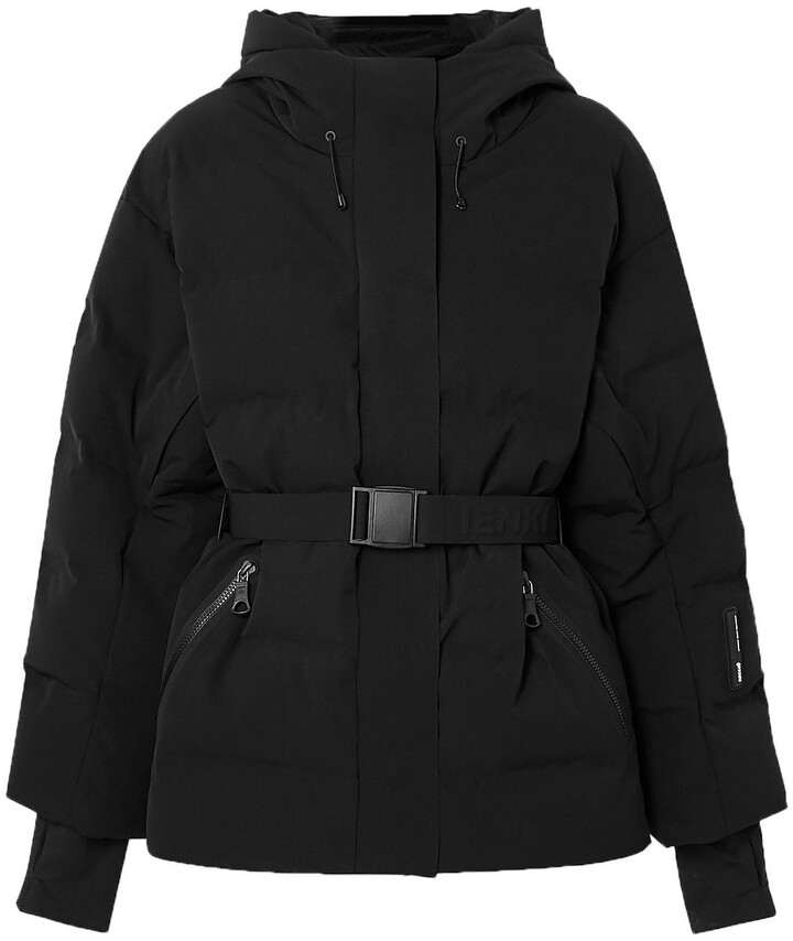 black belted ski jacket